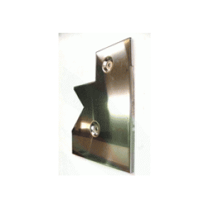 Bagplade  brndkammer i rustfritstl til BioWin 1 - 10 til 26 kw.