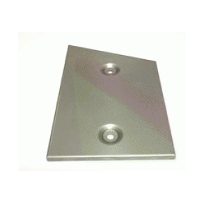 Hjre sideplade i rustfritstl til BioWin 1 - 10 til 26 kw.