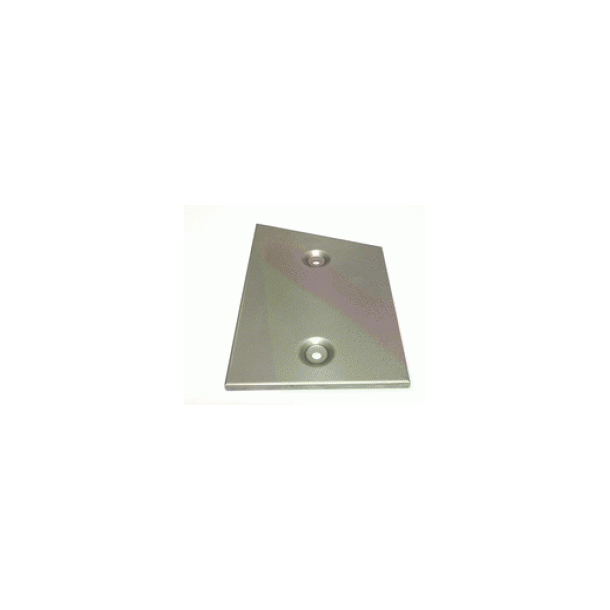 Hjre sideplade i rustfritstl til BioWin 1 - 10 til 26 kw.