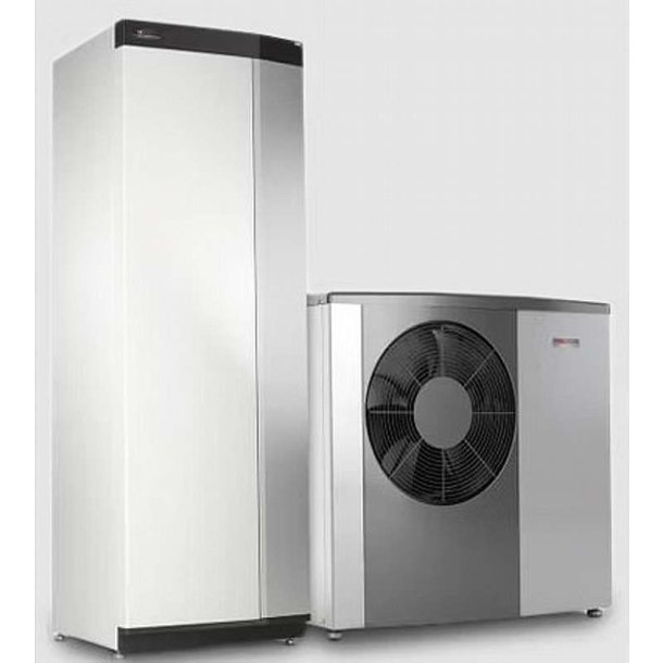 Standard montering - Udedel S2125-8 med VVMS 320 luft/vand varmepumpe 