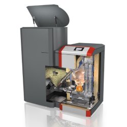 BioWin Lite 6,3  21 kw m. 200 kg silo